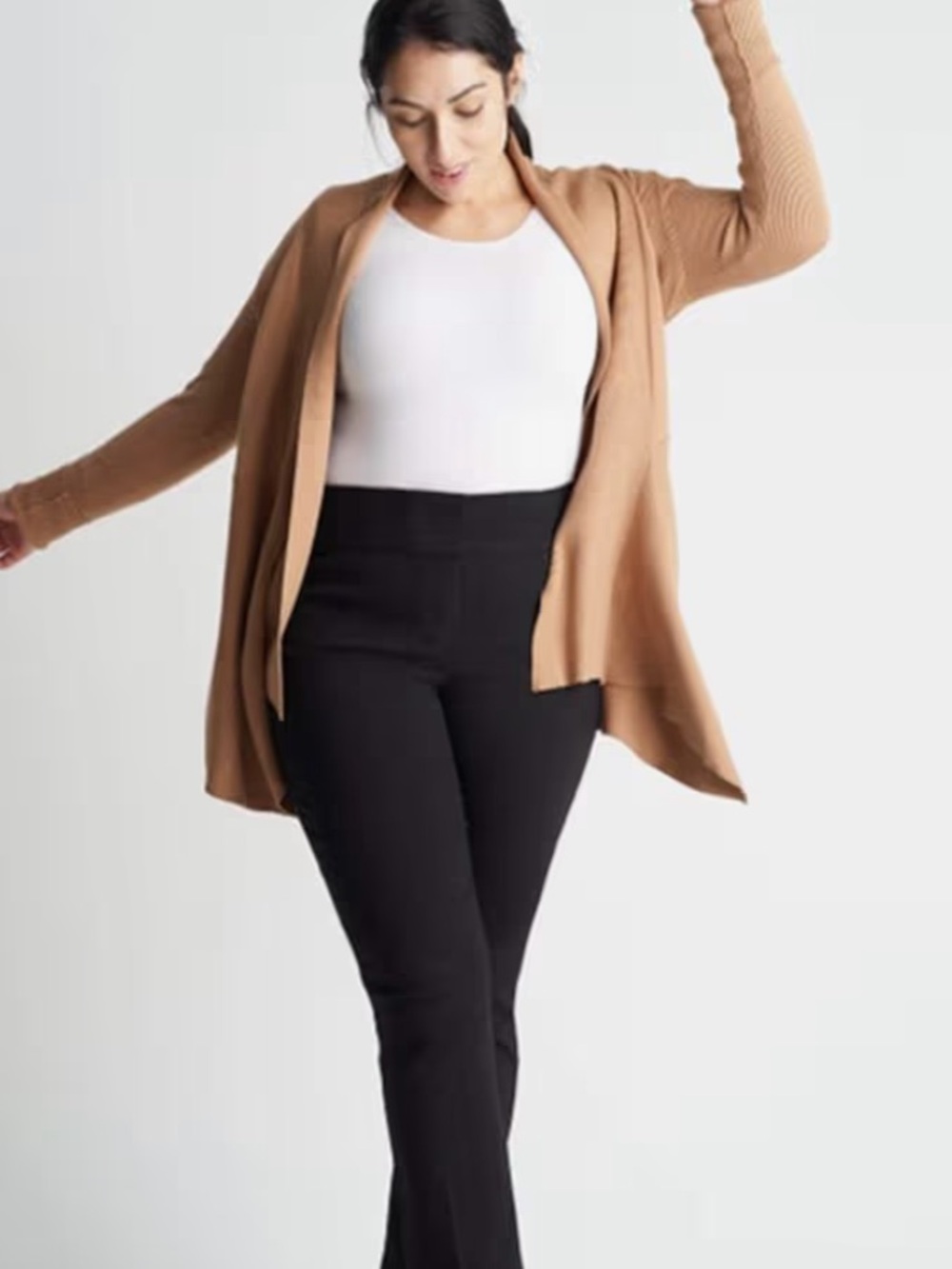 Yummie black shaping dress pants (size 16)